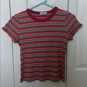 Colorful striped t-shirt